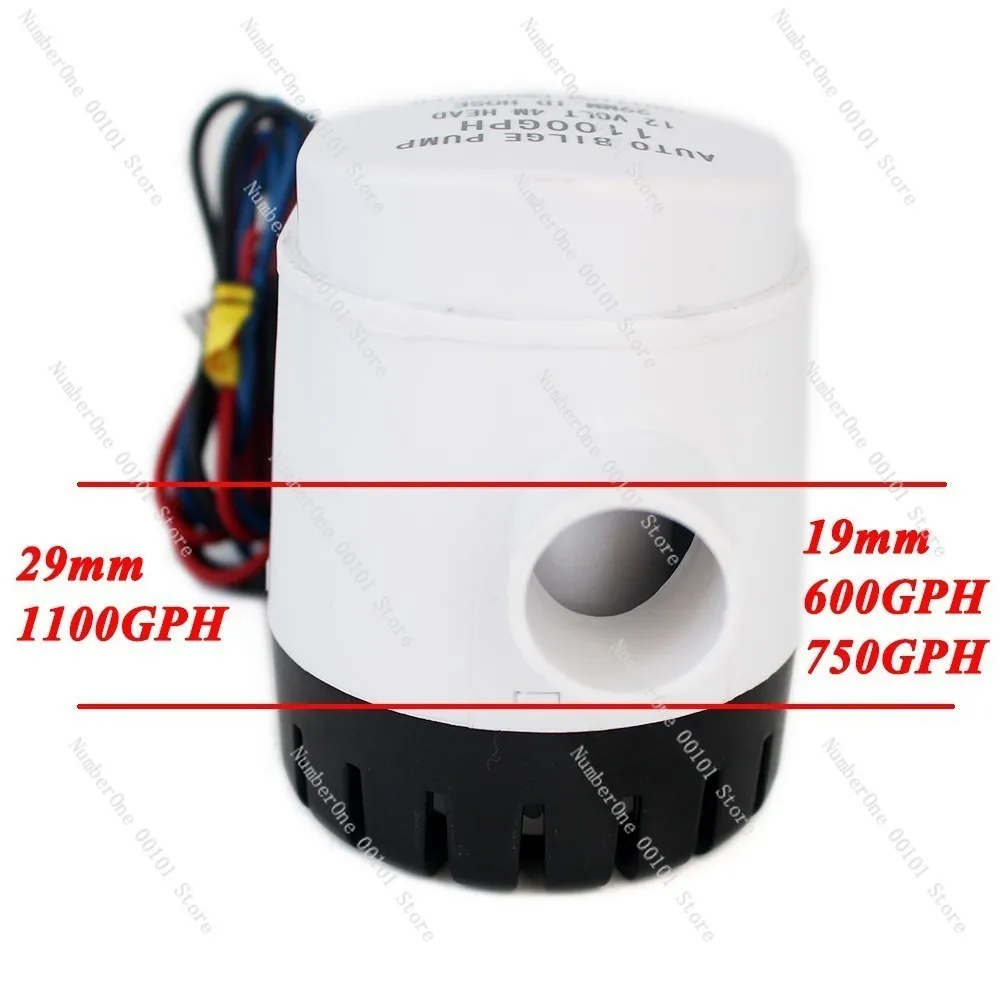 750GPH DC 12V Automatic bilge pump for boat with auto float switch,submersible electric water pump 12 v volt 12volt 750 GPH