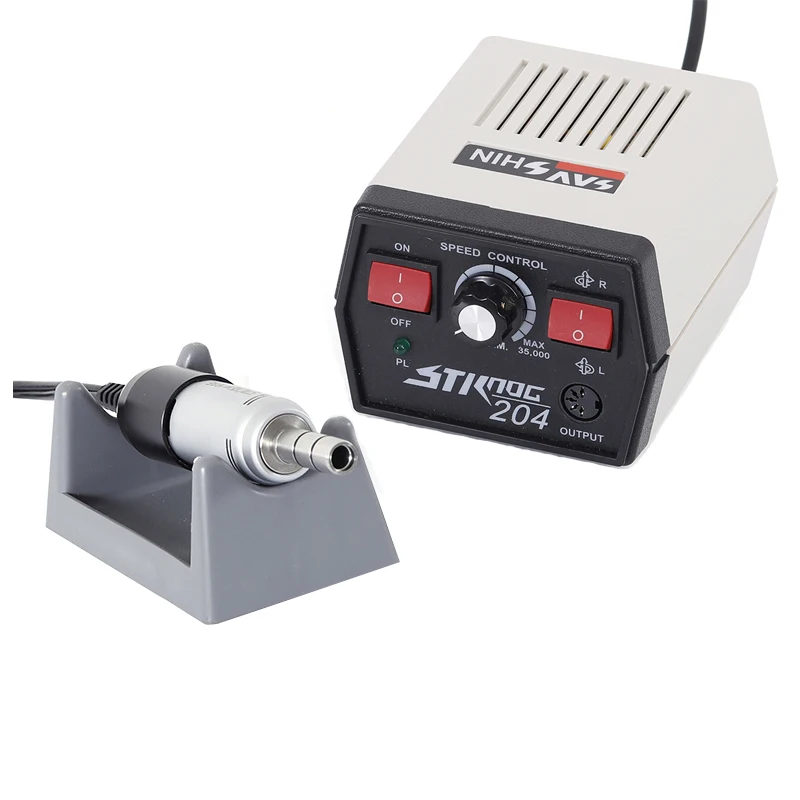 Micromotor Dental eléctrico para pulido de laboratorio, pieza de mano fuerte tipo E 204, 35000RMP