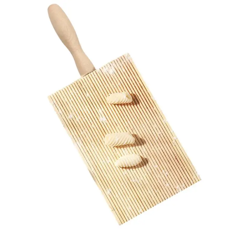 Gnocchi Board Nonsticky Wooden Pasta And Butter Board Butter Rolling Spaghetti Cooking Tool For Mashizi Conch Noodles