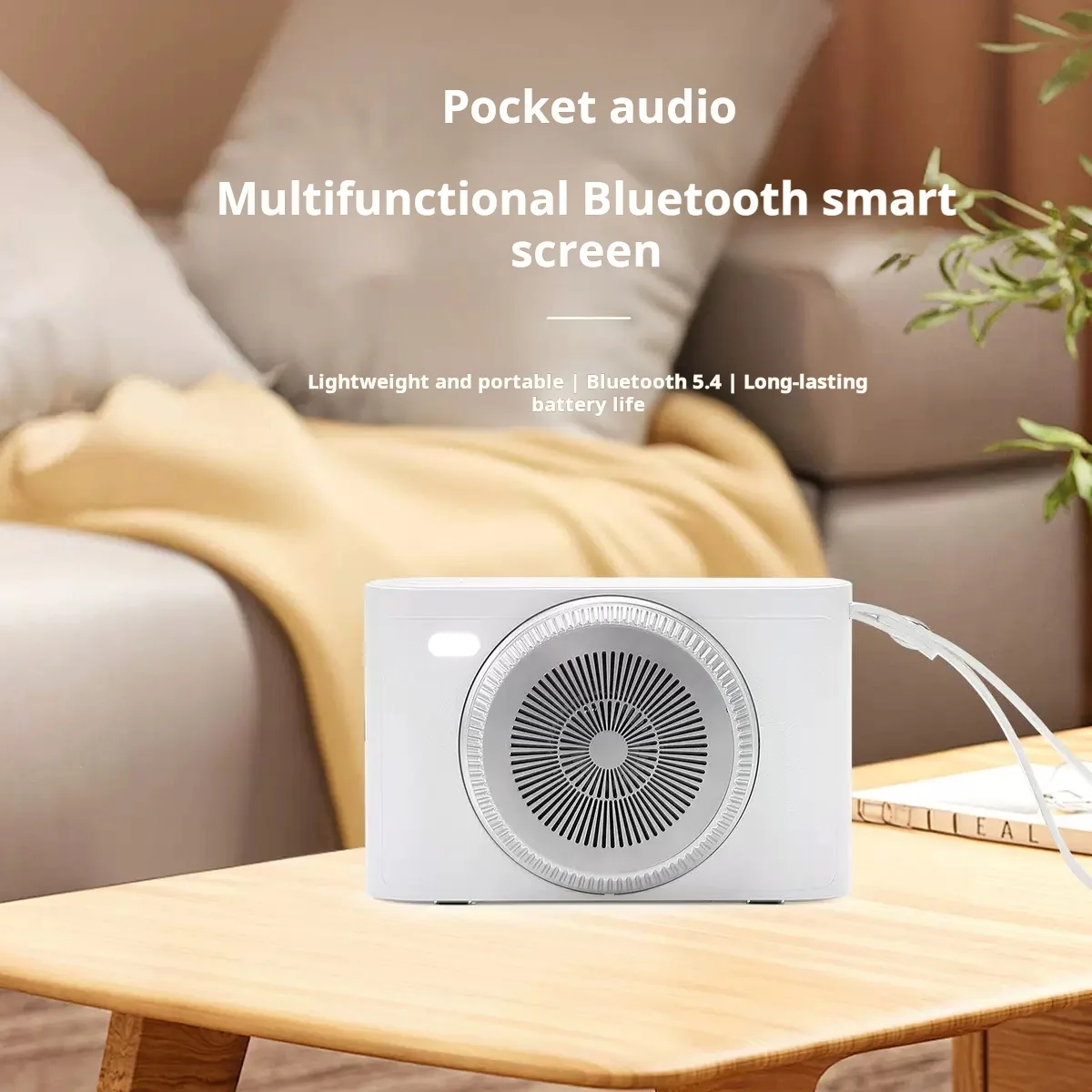 جديد بلوتوث 5.4 جيب متعدد الوظائف شاشة ذكية صوت صغير بطاقة مريحة إدراج الصوت في الهواء الطلق شاشة عرض APP #5