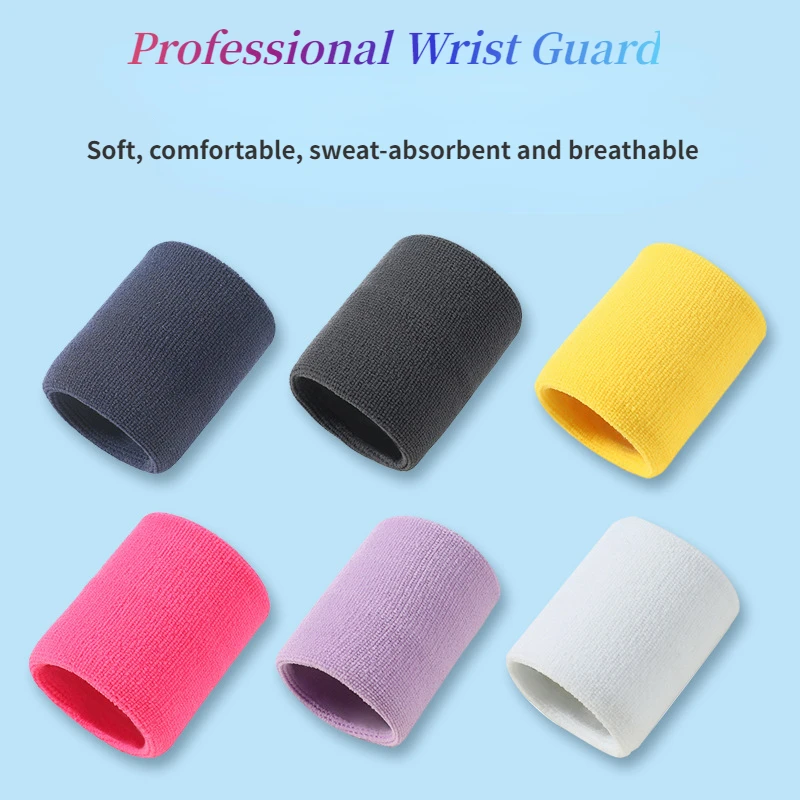 1Pc Sport Wristbands Sweat-Absorbing Wrist Guard for Men Women Stable Joint Wrist Strap Fitness Basketball Towel Wrist Guard