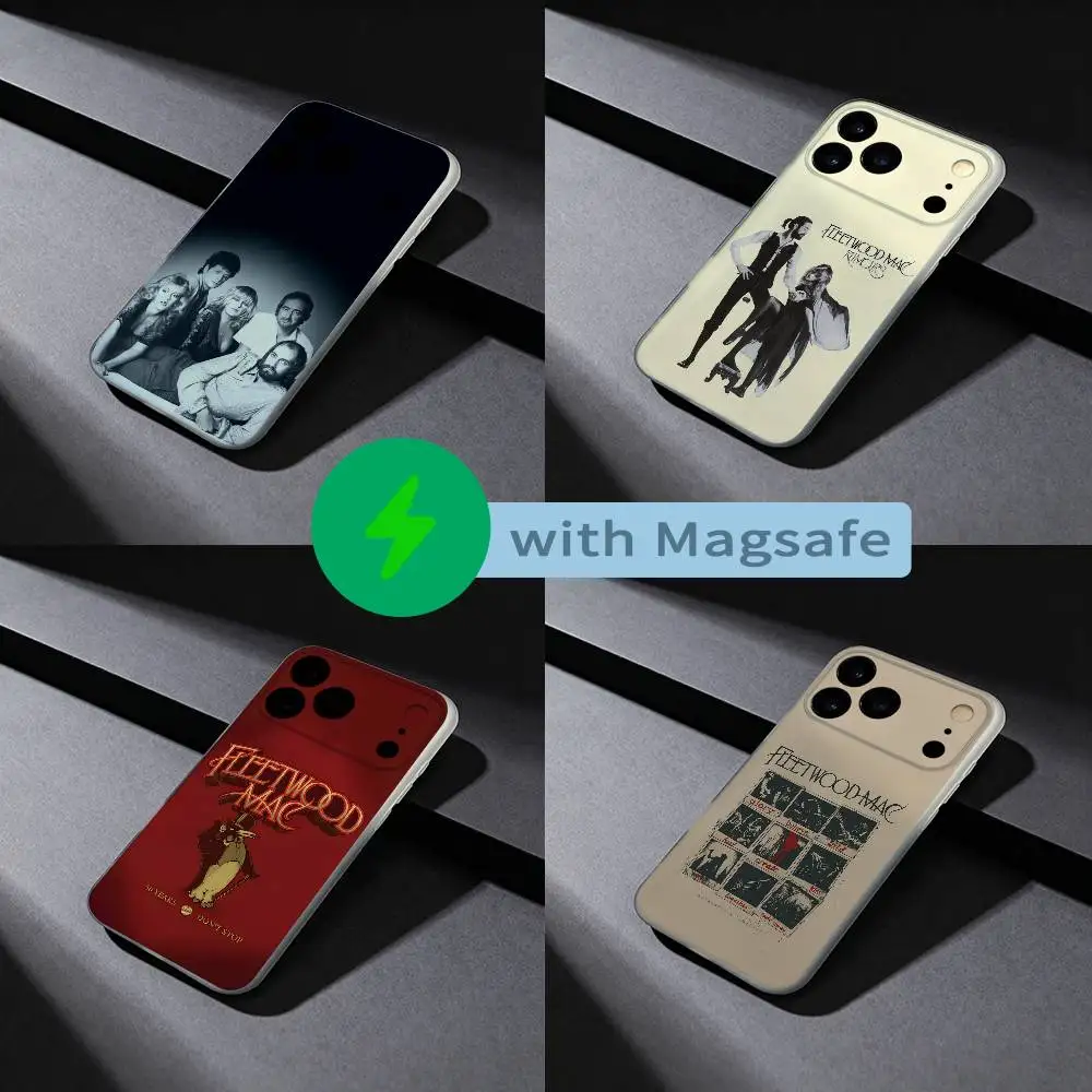 

F-Fleetwood Mac Rumours Phone Case For iPhone 17,16,15,14,13,12,X,XS,Pro,Max,Plus,E,Air,Mini with Magsafe Magnetic Frosted Clear