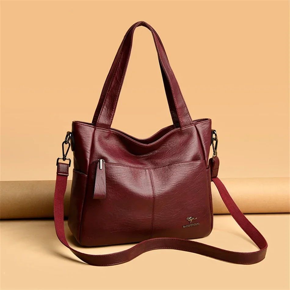 Bolso de mano informal de lujo para mujer, bolsos de mano de cuero de alta calidad para mujer, bolso de hombro 20224, bolsos cruzados grandes, bolso