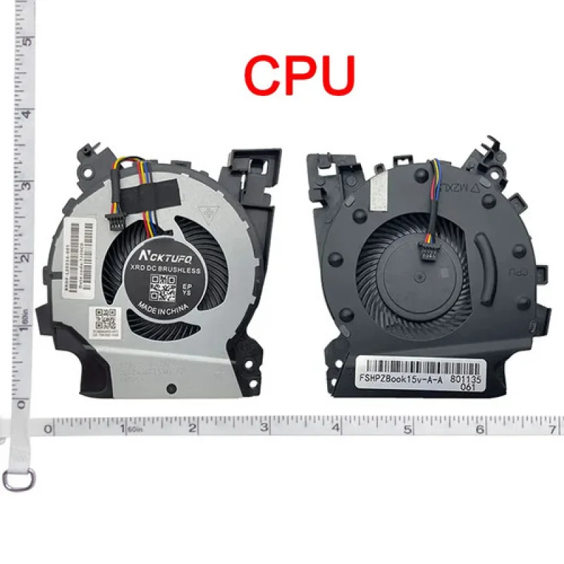 

A Laptop CPU GPU Cooling Fan For HP ZHAN 99 G1 ZHAN 99 65 Zbook 15V G5 TPN-C134