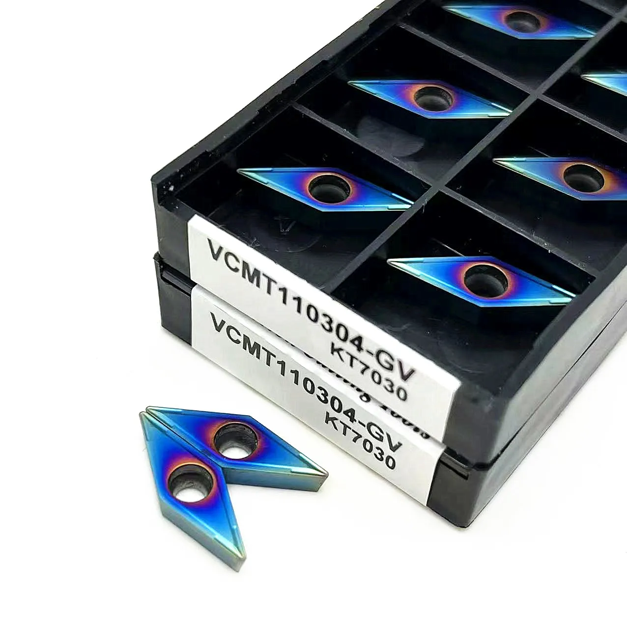 Alta qualità VCMT110304 GV KT7030 inserto in metallo duro lavorazione dell'acciaio VCMT 110304 GV KT7030 inserto per tornitura interna carburo di tungsteno