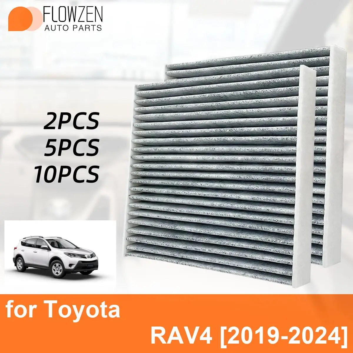 Car Cabin Air Filter for Toyota RAV4 2019-2024 Auto Filters Carbon Fiber CF12157 87139-0E040 87139-0R030 87139-26010