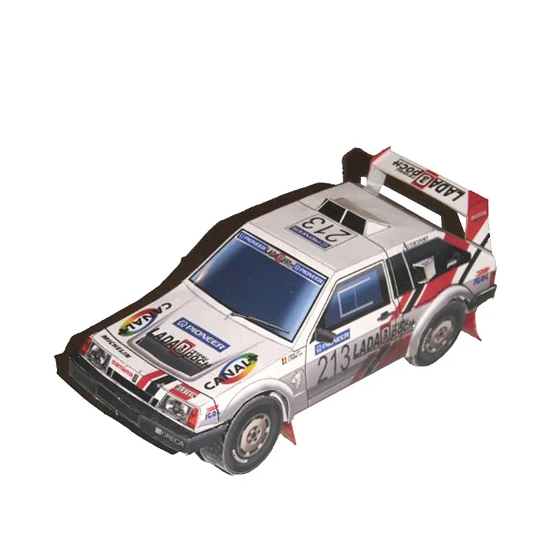Lada Samara T3 1990/1995 1:32 Dakar Rally Racing Car Origami Art 3D modelo de papel Papercraft DIY juguetes artesanales hechos a mano ZX-026 027