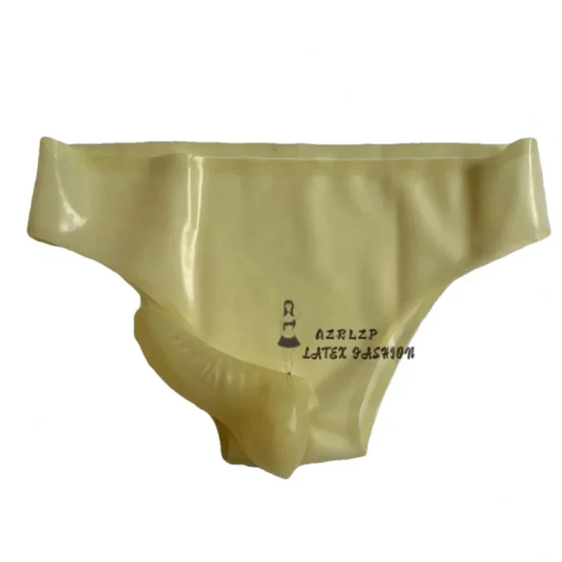 Látex Curto Cosplay Cuecas com frente e verso bainha Fetiche Calcinhas exóticas Sexy Underwear artesanal