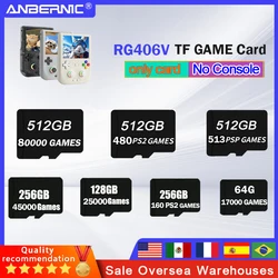 For ANBERNIC RG406V TF Card Game Card Video Game Consoles PSP Pre-install Retro Games RG 406V Memory Card 512G 80000 Game