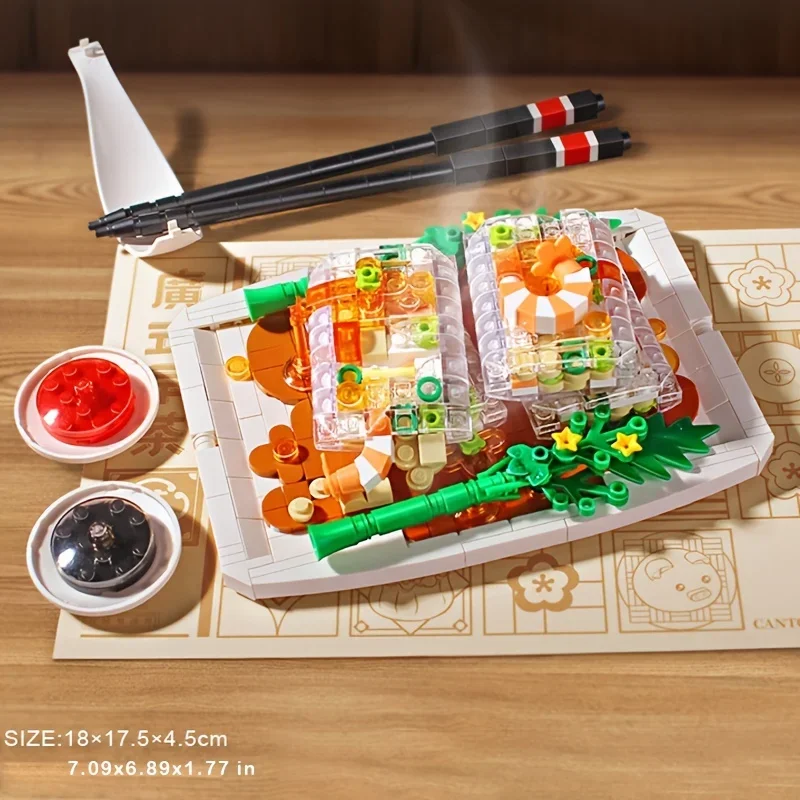 Chinese Culture Cantonese Cantonese Mini Building Blocks,Christmas and Thanksgiving Gifts