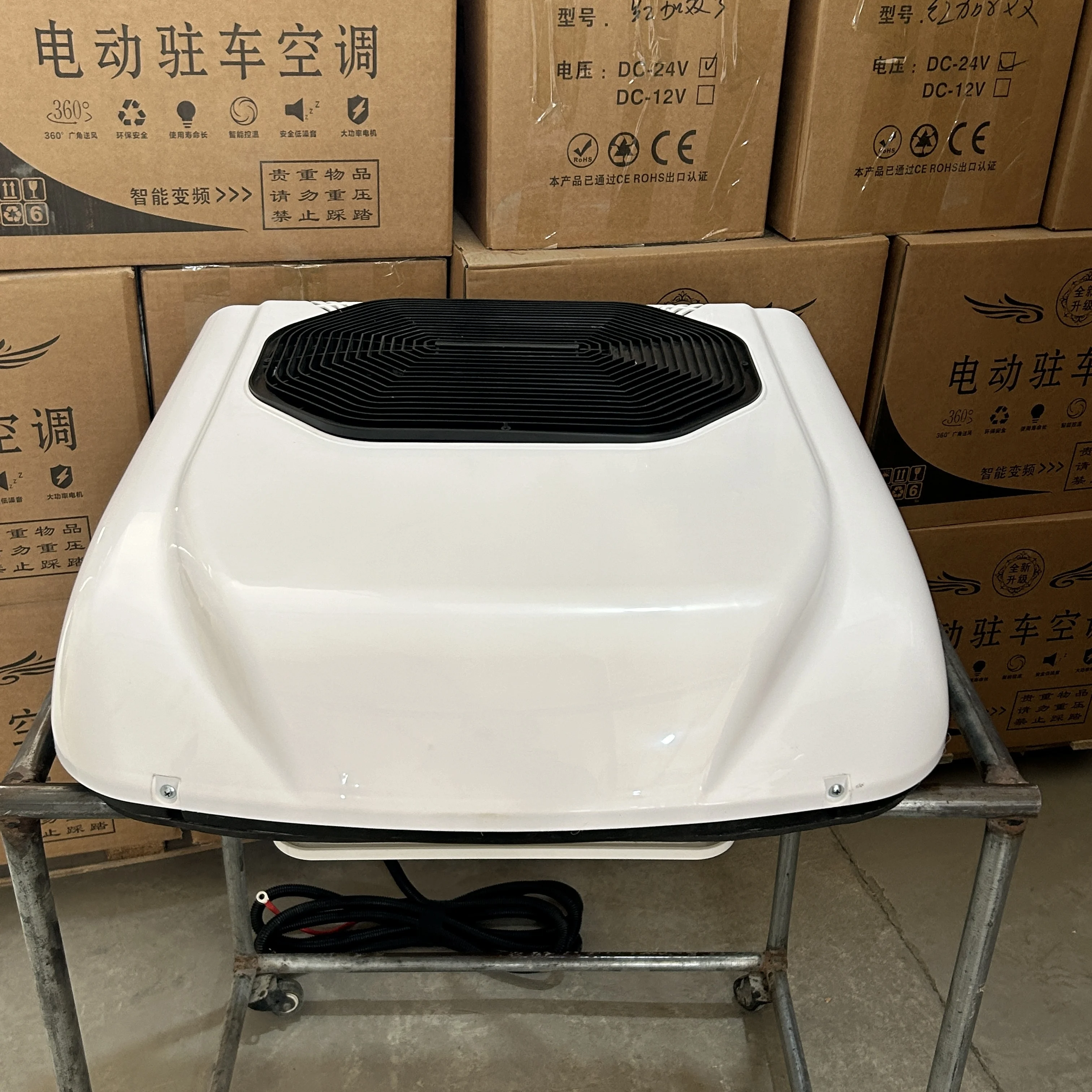 AC Mobil Camper RV Motorhome 12 Volt Pendingin Udara Elektrik 24V dengan Remote Control