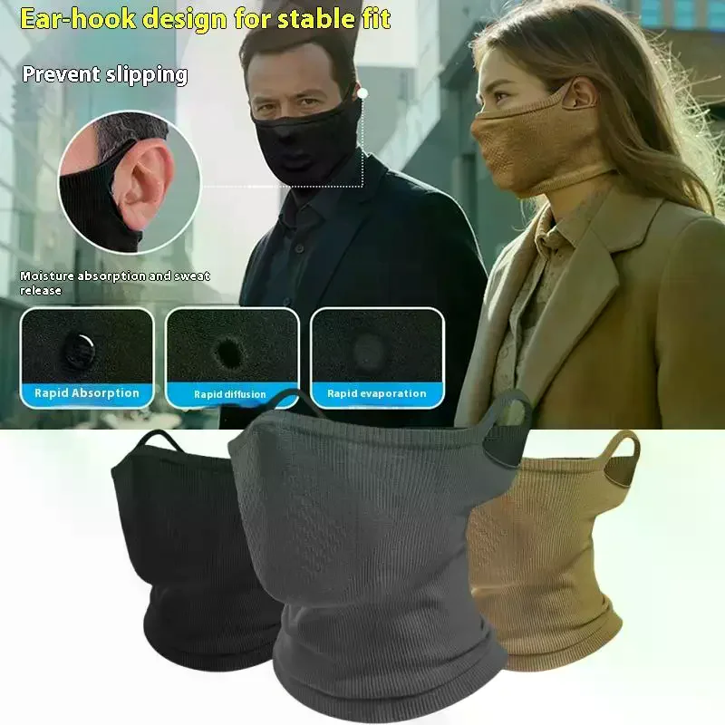 /HTF/New Autumn/Winter Sport Bandana Cycling Bike Hanging Ear Face Cover Reusable Masks Hiking Camping Neck Gaiter Scarf