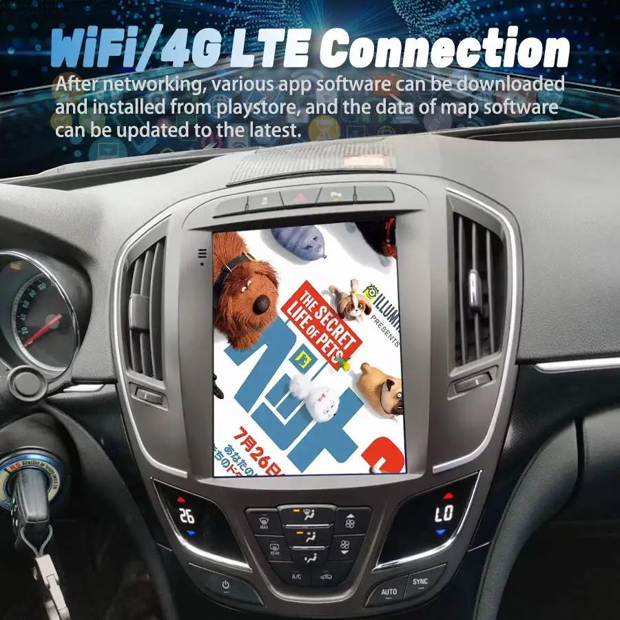 9.7'' BT CarPlay For Opel Insignia Buick Regal 2013-2025 4G WIFI Android 15 Tape Recorder Radio Multimedia Video Player Stereo