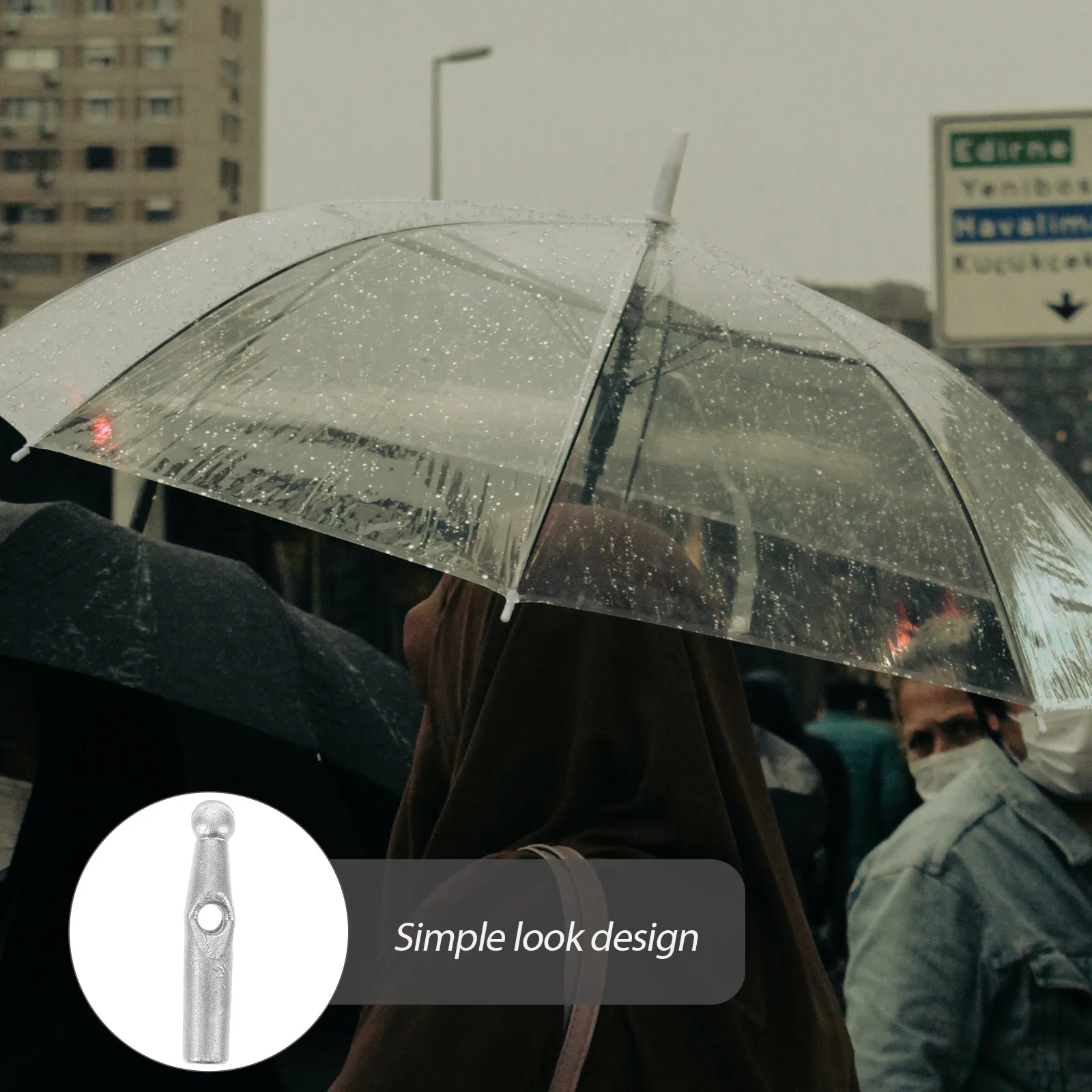 

10 pcs Umbrella Tail Beads Plastic Repair Parts for Folding Rain Umbrellas Durable Replacement Accessories Bead Caps