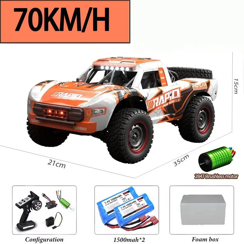 

JJRC 1/14 Q130 Радиоуправляемая машина 70 км/ч Высокоскоростной дрейфующий автомобиль 2,4G 4WD Дорожный внедорожник с дистанционным управлением Модель грузовика Игрушка для взрослых и детей