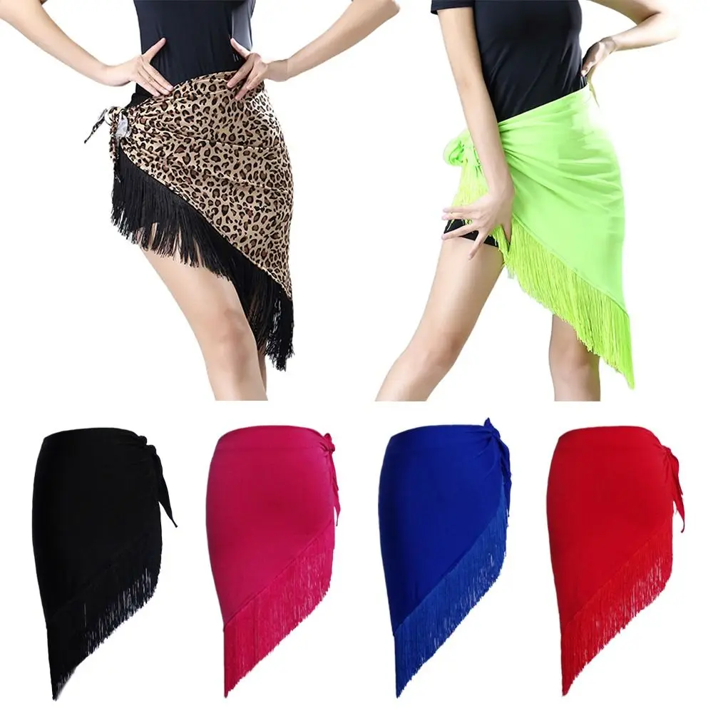 Модный хип-шарф с кисточками для танца живота, богемный леопардовый принт, женский пояс, юбка, пояс для танца живота, костюмы для шоу