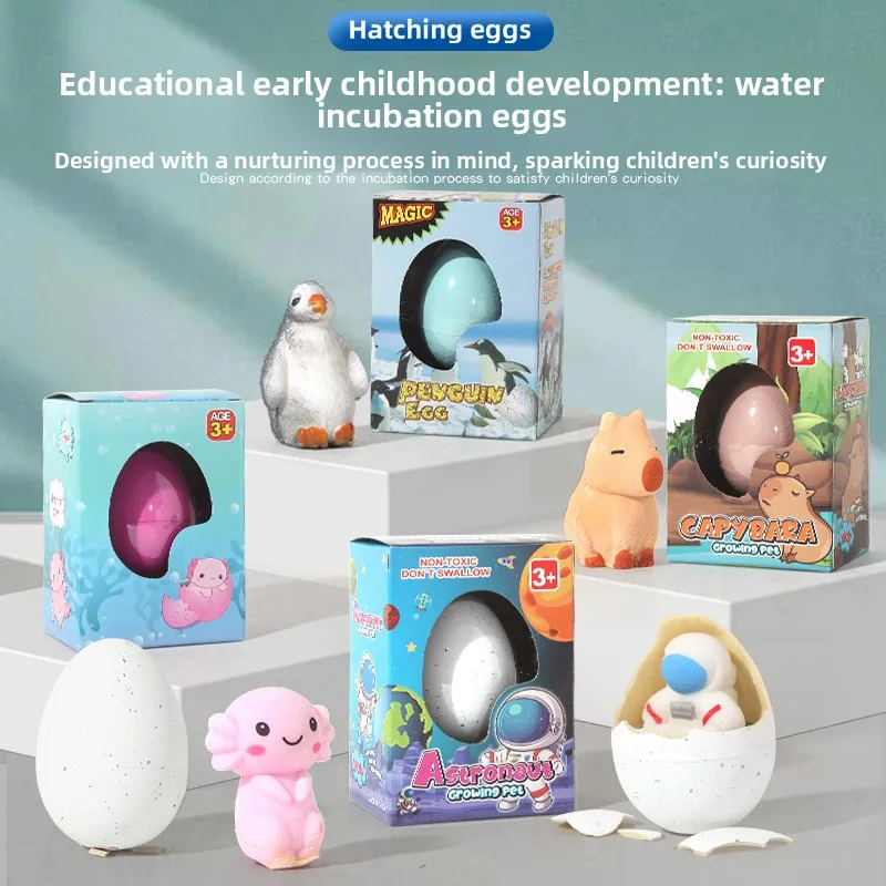 

Популярная игрушка для инкубации в воде: глухая коробка с инкубационным яйцом в виде капибары — детская игрушка с образовательными и креативными элементами