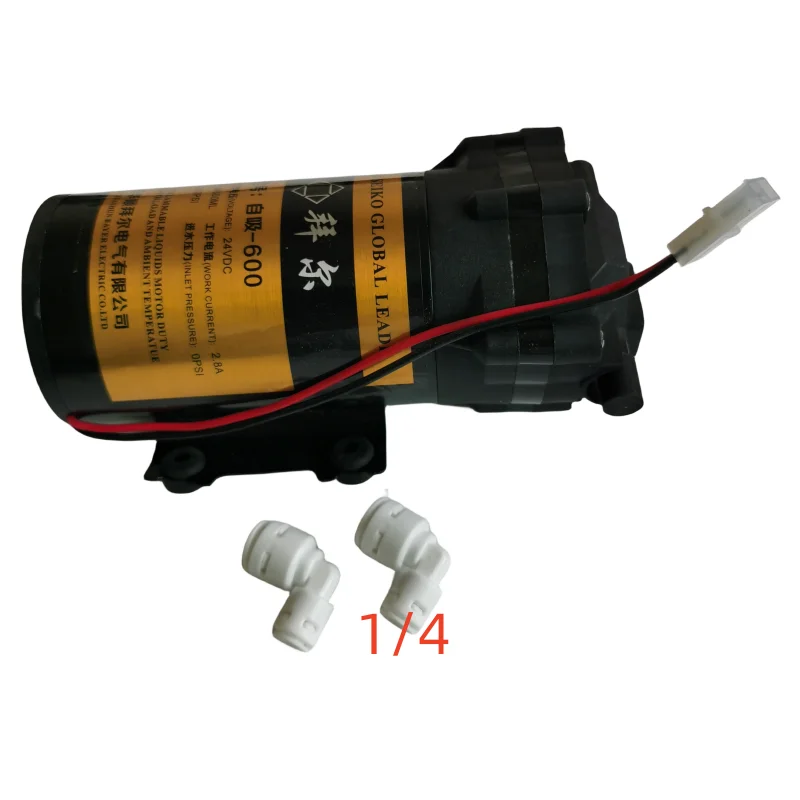 24VDC 2.8A 600GPD depuratore d\'acqua pompa autoadescante connessione 1/4