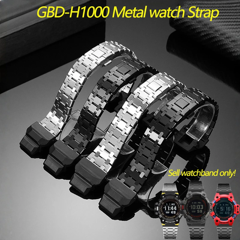 

For Casio Watch GBD-H1000-1A7/4/8/7A9/1A4 Men's Stainless Steel Watch Band GBD-H1000 Modified Metal Strap Waterproof Bracelet