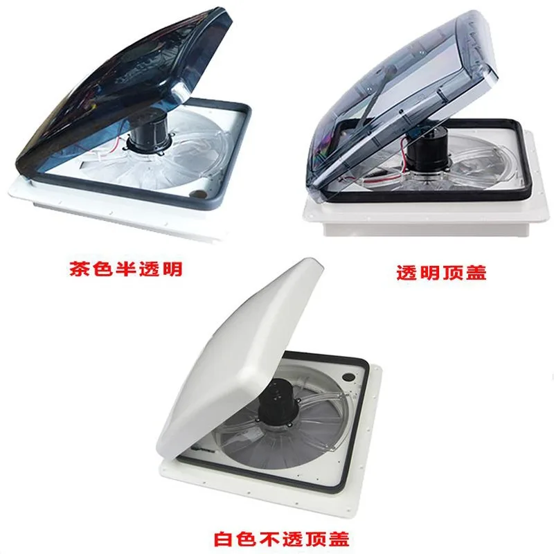 12V  Roof Vent Fan with Rain Sensor - Reversible High Power Silent Ceiling Ventilator with Remote