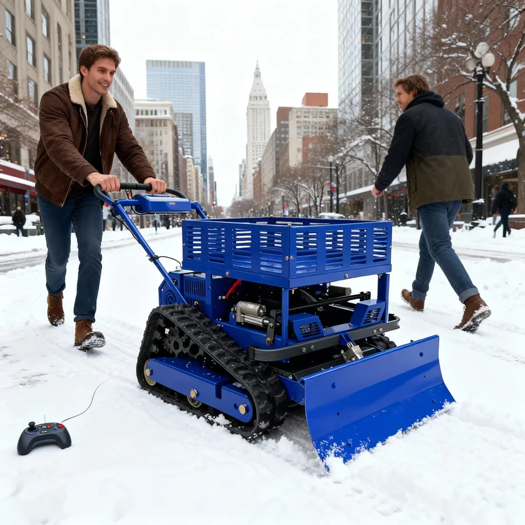 Customized Mini Farm Lawn Mower - Compact 550mm Cutting Width Design with Removable Snow Shovel