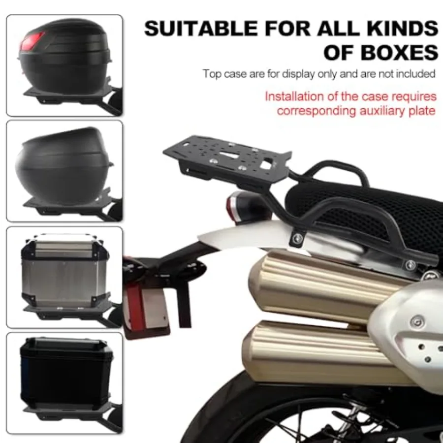 Rear Rack Compatible with Scrambler 1200 X 20242025 Scrambler 1200 XC 20192023 Scrambler 1200 XE Luggage Rack Motorcycle Rear C