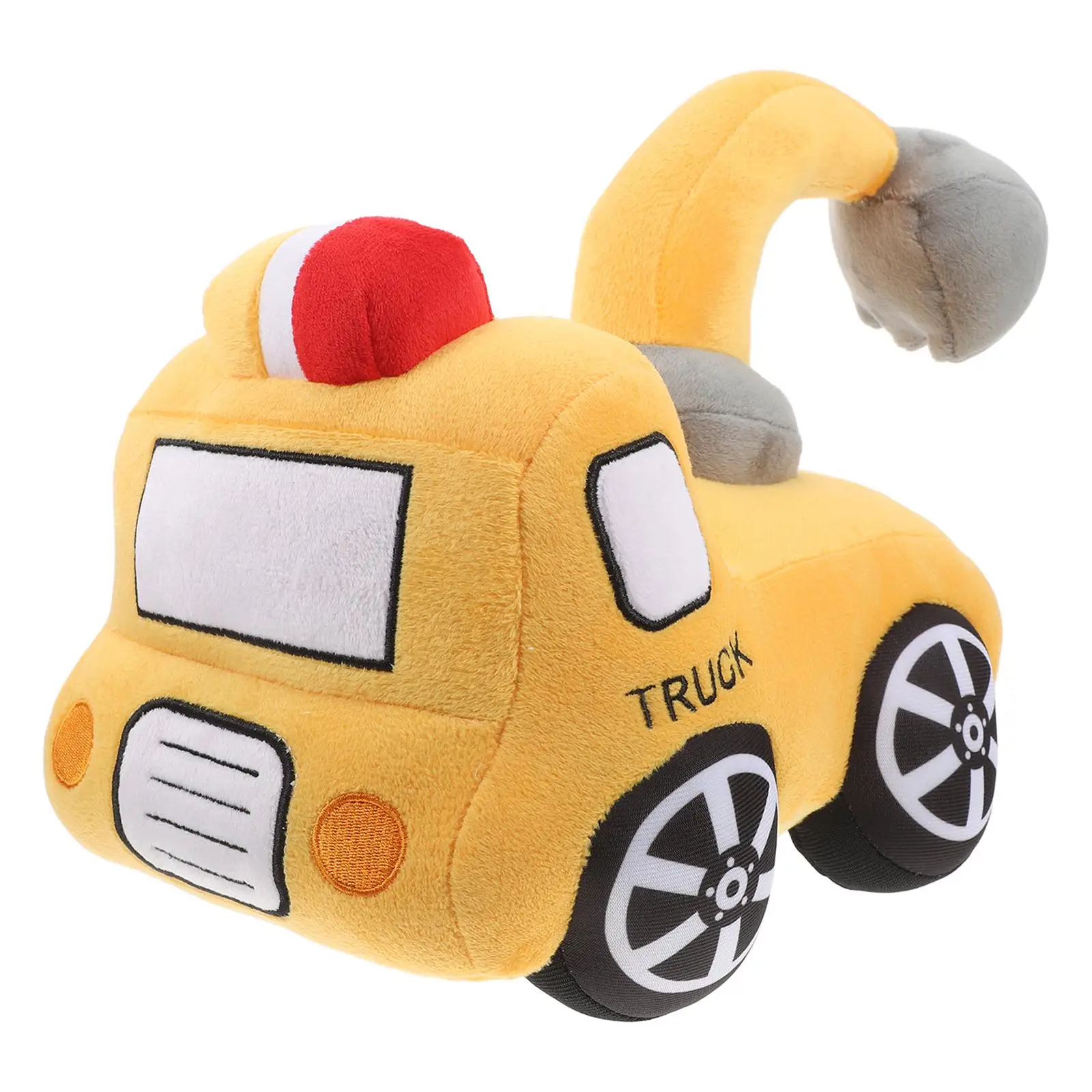 Excavator Doll Plush Toy Cartoon Birthday Party Stuffed Animal Cute Tractor Soft Material Child Gift Multifunctional