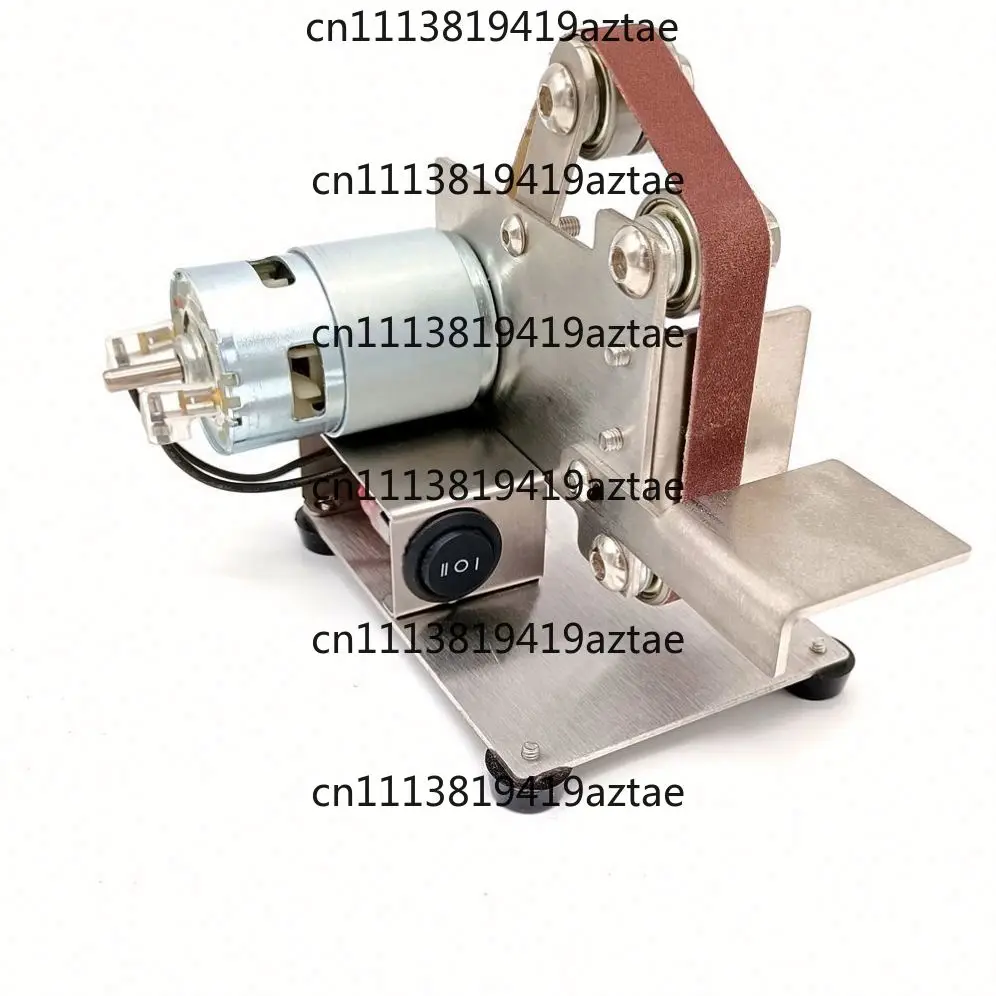 Multifunctional 15mm Mini Electric DIY Polishing Grinder Belt Sander for Woodworking with Cutter Edges Sharpener