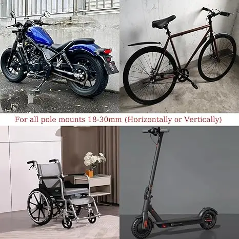 Universeller faltbarer Motorrad-Getränkehalter, Anti-Shake, 360° drehbar ° Drehbarer Getränkehalter für Lenker für Motorrad, Fahrrad, ATV, UTV, Roller – Detail 5