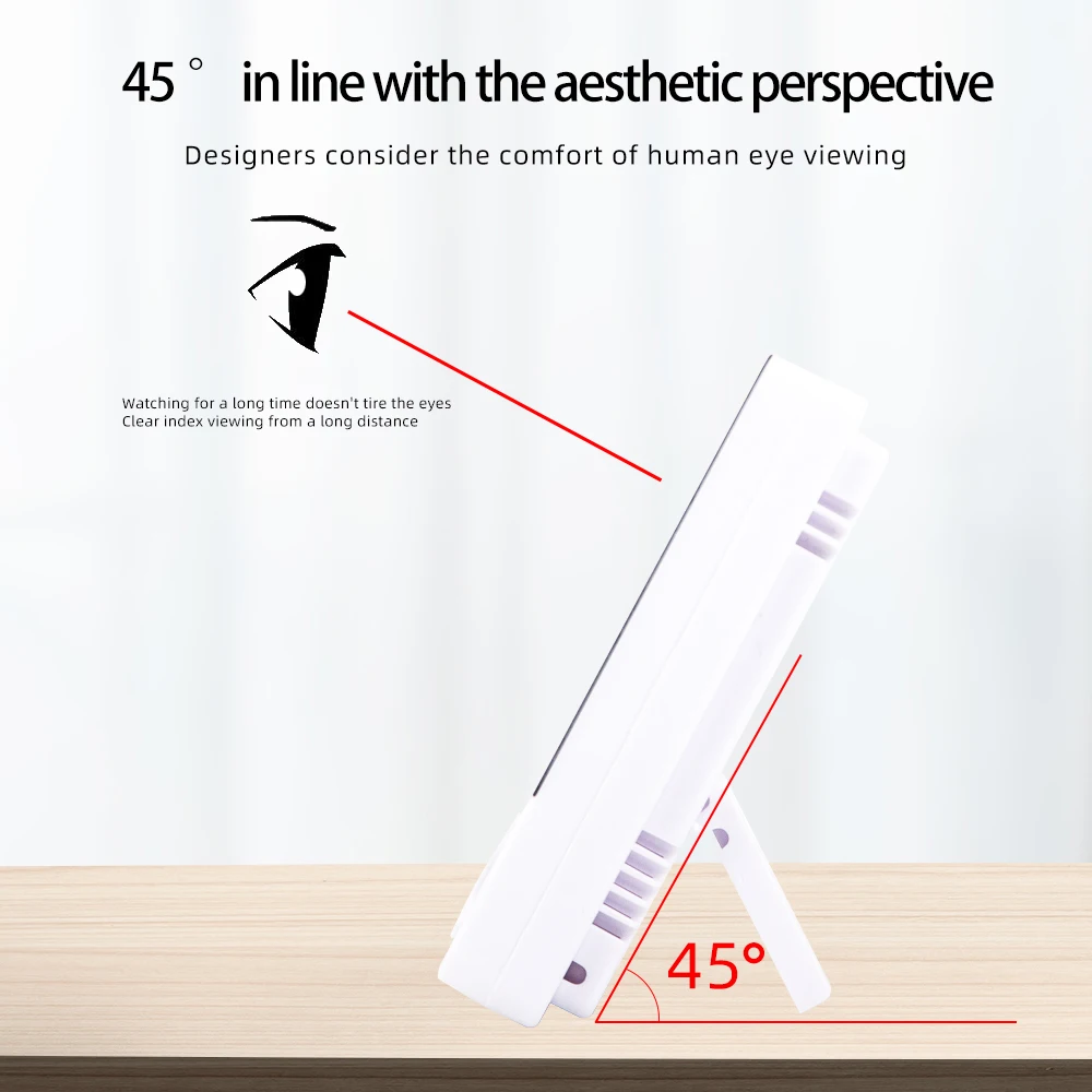 LCD الرقمية درجة الحرارة والرطوبة متر HTC-2/HTC-1 المنزل داخلي في الهواء الطلق الرطوبة ميزان الحرارة محطة الطقس مع الساعة