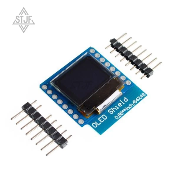 SJTF 0.66 inch OLED display module LCD Screen module IIC/I2C interface FOR D1 MINI