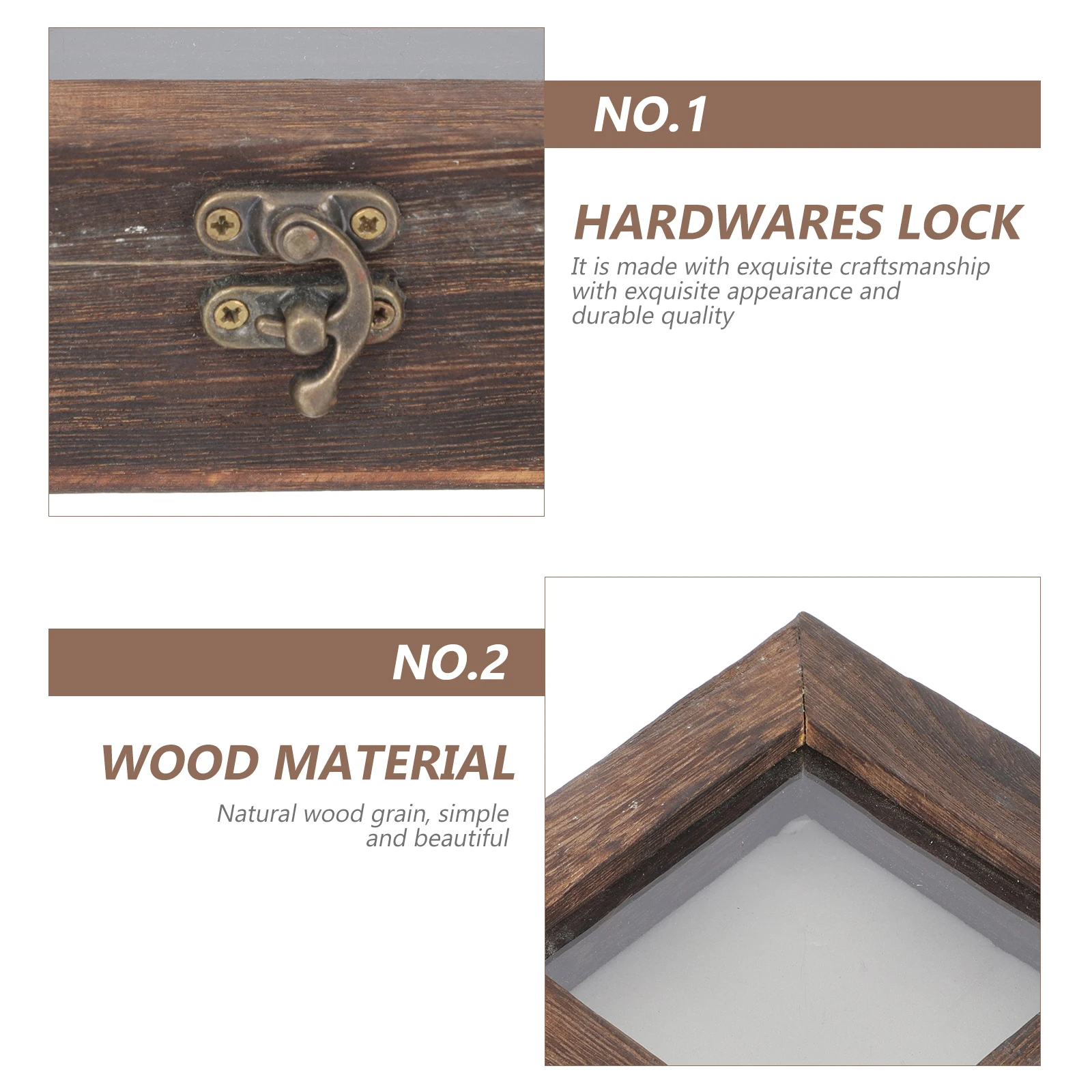 

Butterfly Specimen Insect Display Case Wooden Lidded Sample Box Dustproof Transparent Lid Large Jewelry Storage Vintage Postcard