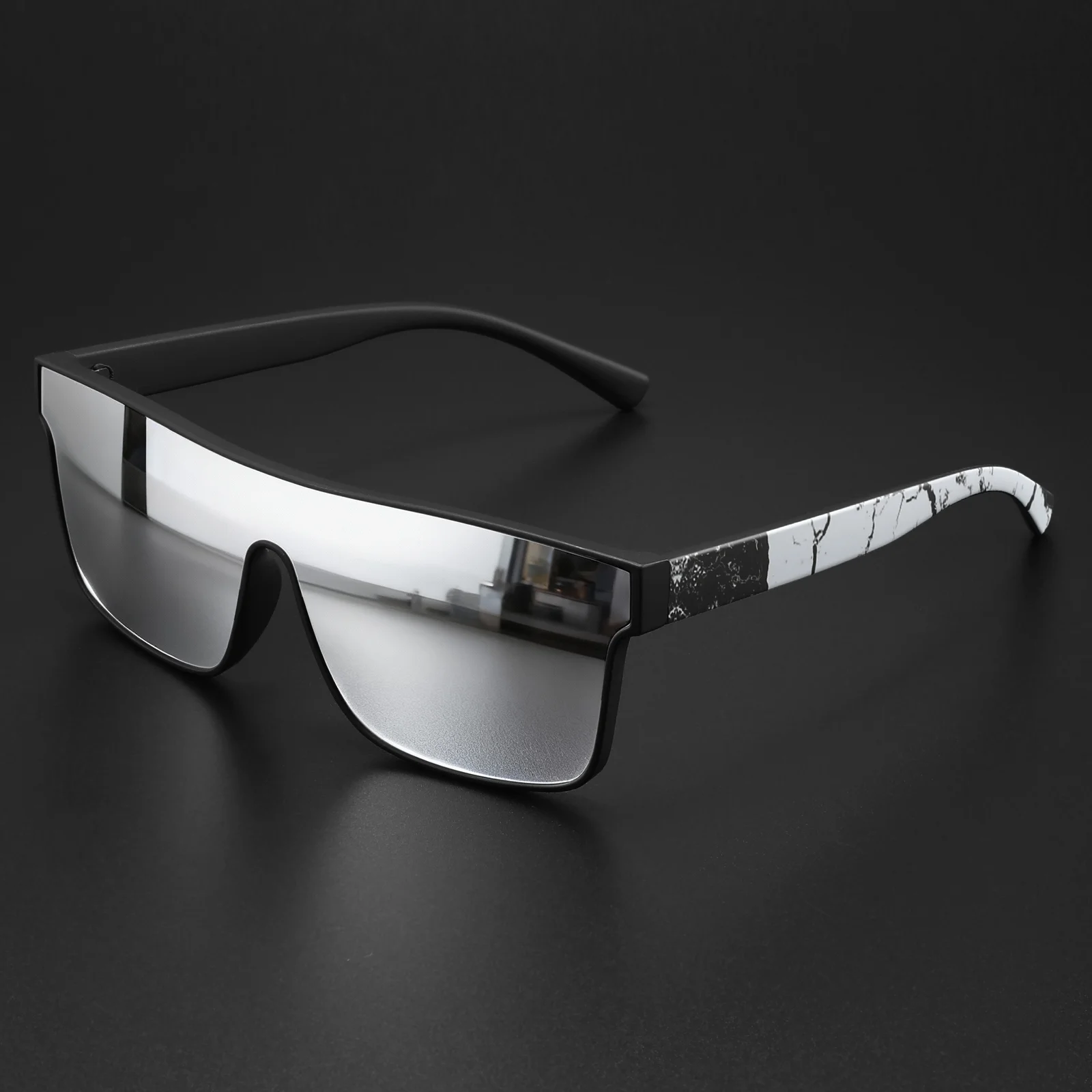 New UV400 Protection Sunglasses Trendy Square Outdoor Sports Eyewear Men Women Running Cycling Hiking Beach Travel Glasses 842