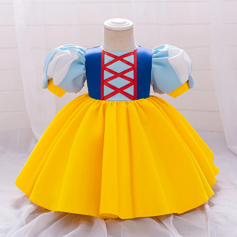 Snow White Baby Girls Party Dress Carnival Halloween Christmas Princess Ball Gown Wedding Birthday Kids Clothes Cosplay Costumes