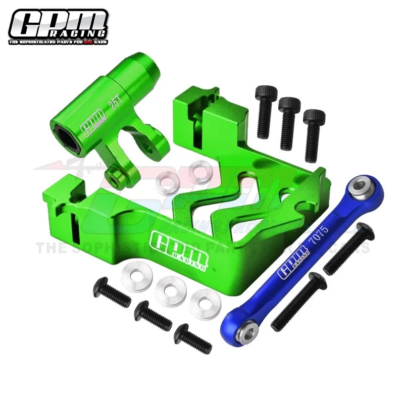 GPM Aluminum Servo Mount +Tie Rod+25T Servo Horn For TRAXXAS X-Maxx 6S/8S