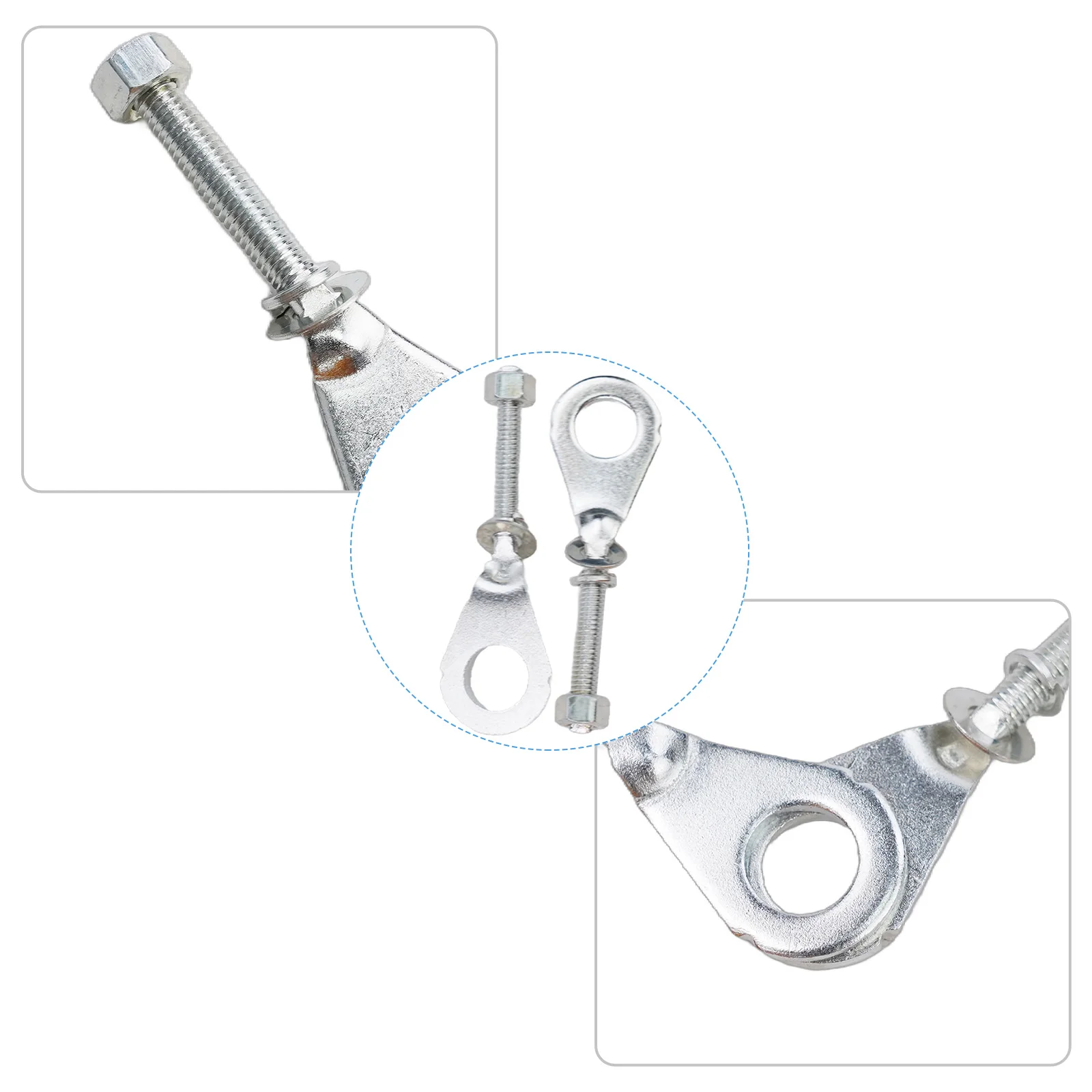 High Performance Chain Adjuster for Honda CRF50, CRF70, CRF80, CRF100 Easy to Use Includes Locking Nuts 2 Pieces