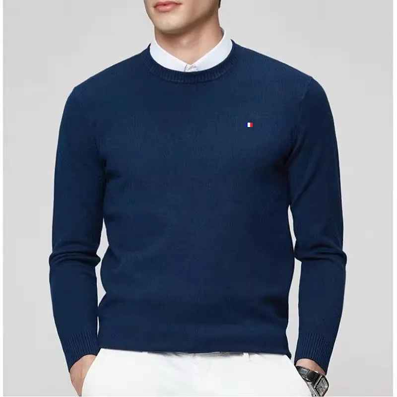 Oversize Soft Wool Men Sweater O-Neck Knitted Jumpers Long Sleeve Male Pullover Soft Warm Cashmere Korean luxury clothing