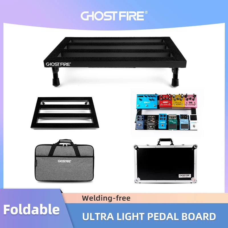 

Ghost Fire Different Size Aluminum Alloy Super Light Portable Guitar Pedal Board Effect Pedalboard With Carrying Bag