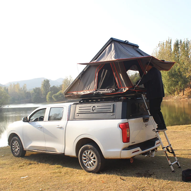 4X4 Offroad Waterproof Hard Aluminum Truck Bed Canopy Utility Parts Compatible with Raptor