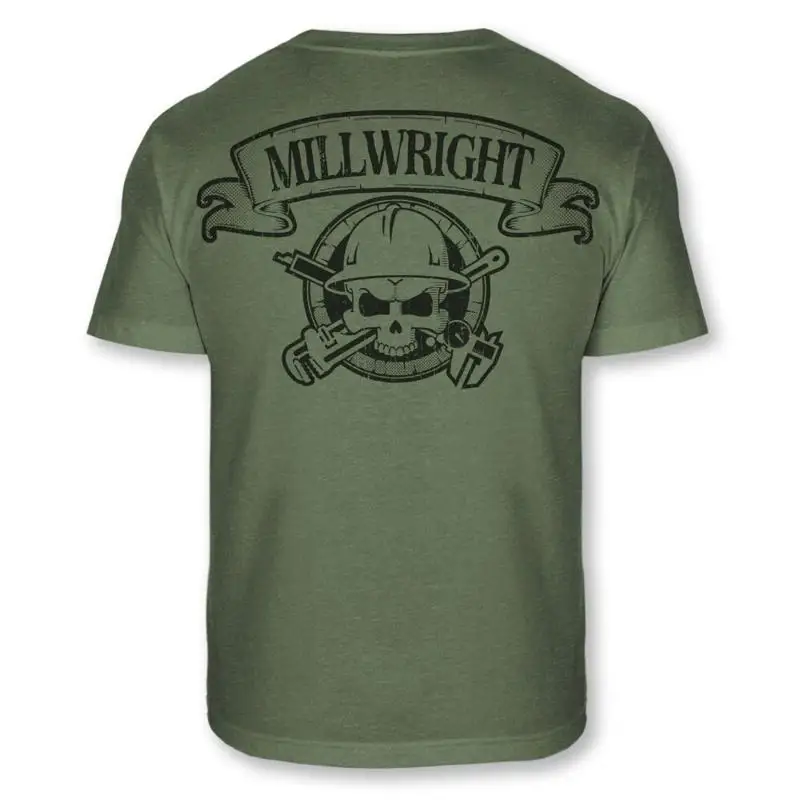 Millwright Skull Crossed Wrenches A111 T-Shirt