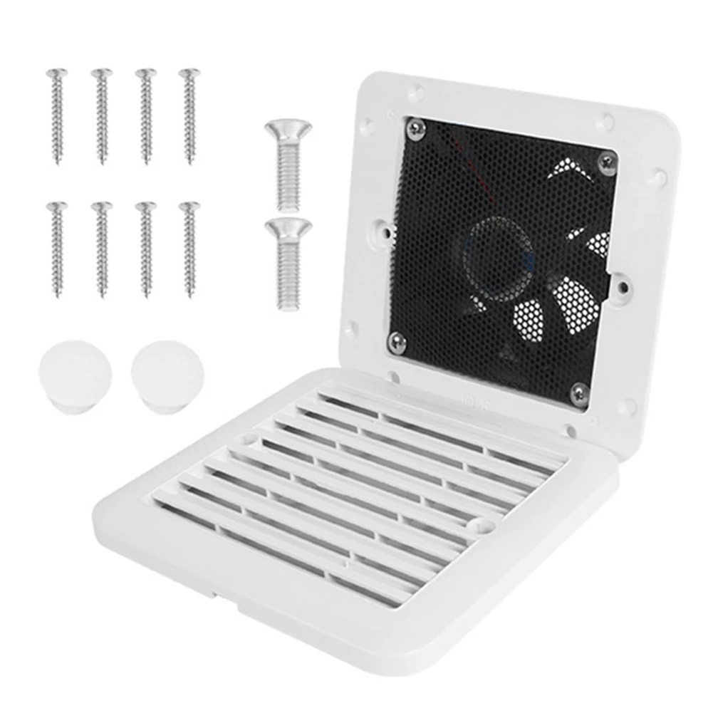 12V RV Vent Fan Strong Wind Exhaust Fan Flexible Ventilation Usage Efficient Air Circulation High-quality ABS Material