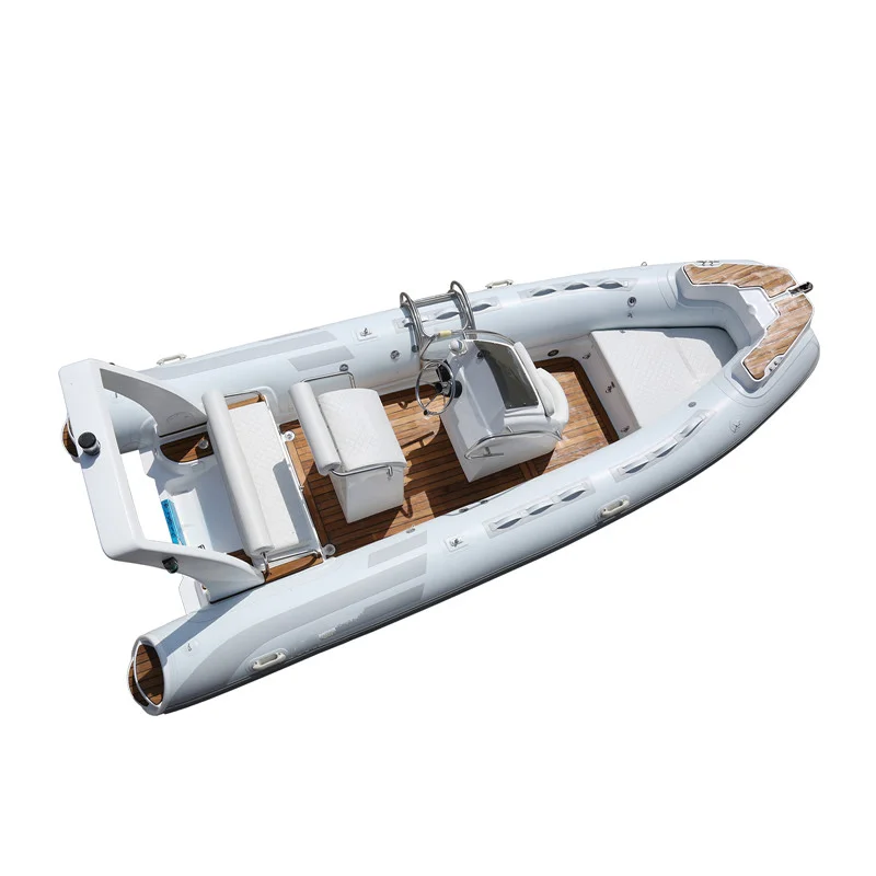 New 5.2m Rigid Fiberglass Inflatable Rib Fishing Boat with CE Certificate
