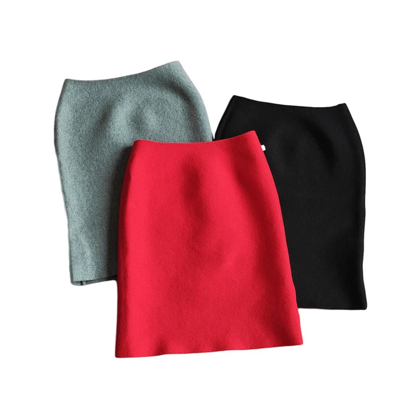 Mädchenrock Frühling und Herbst Baby-Bleistiftrock Elastisch Slim Fit One Step Rock Roter Freizeitrock für Kinder – Detail 2