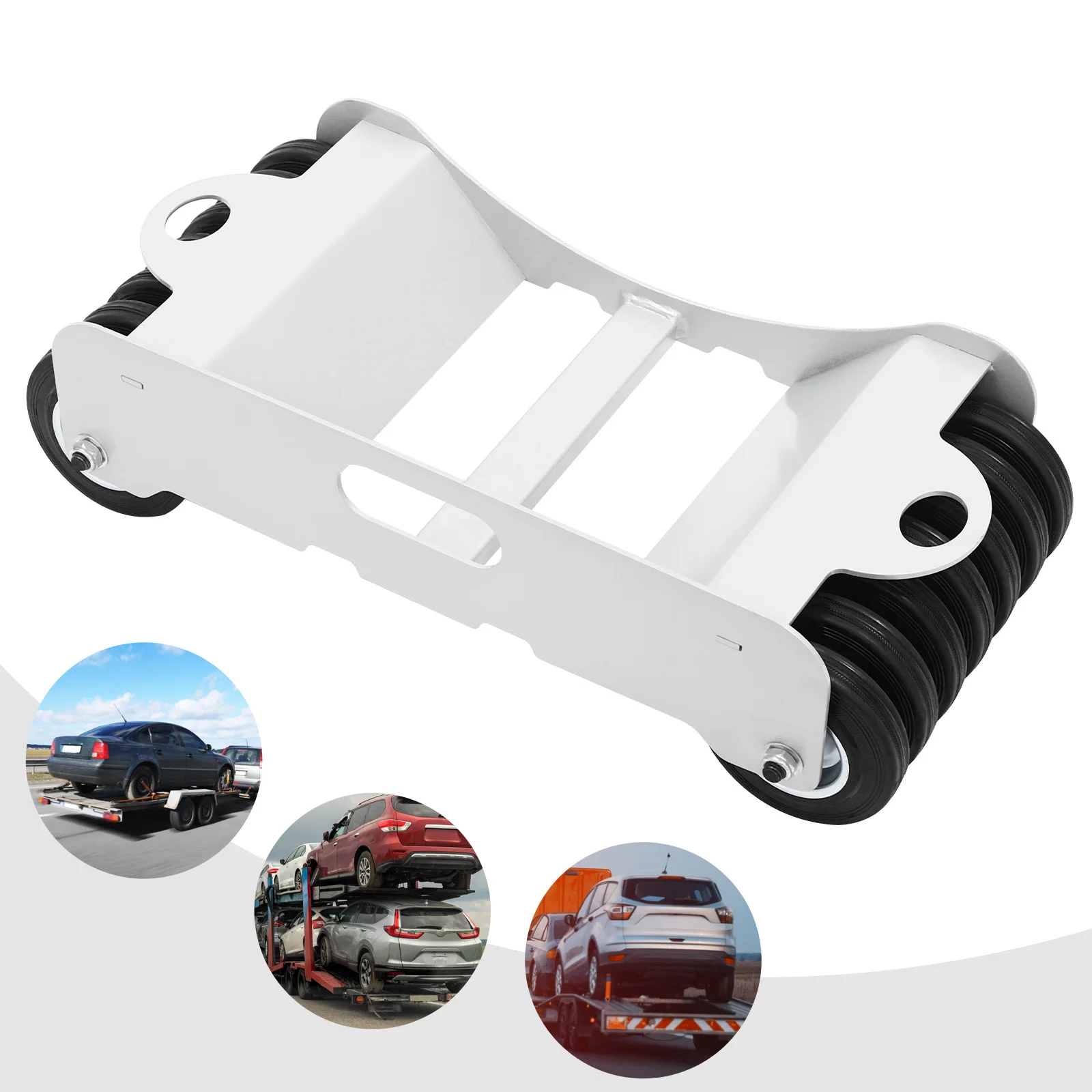 Chariots à roulettes pour pneus de voiture de 4500 lb avec 14 roues, plateforme de 23,62 x 12,95 pouces pour garage professionnel et réparation de véhicules