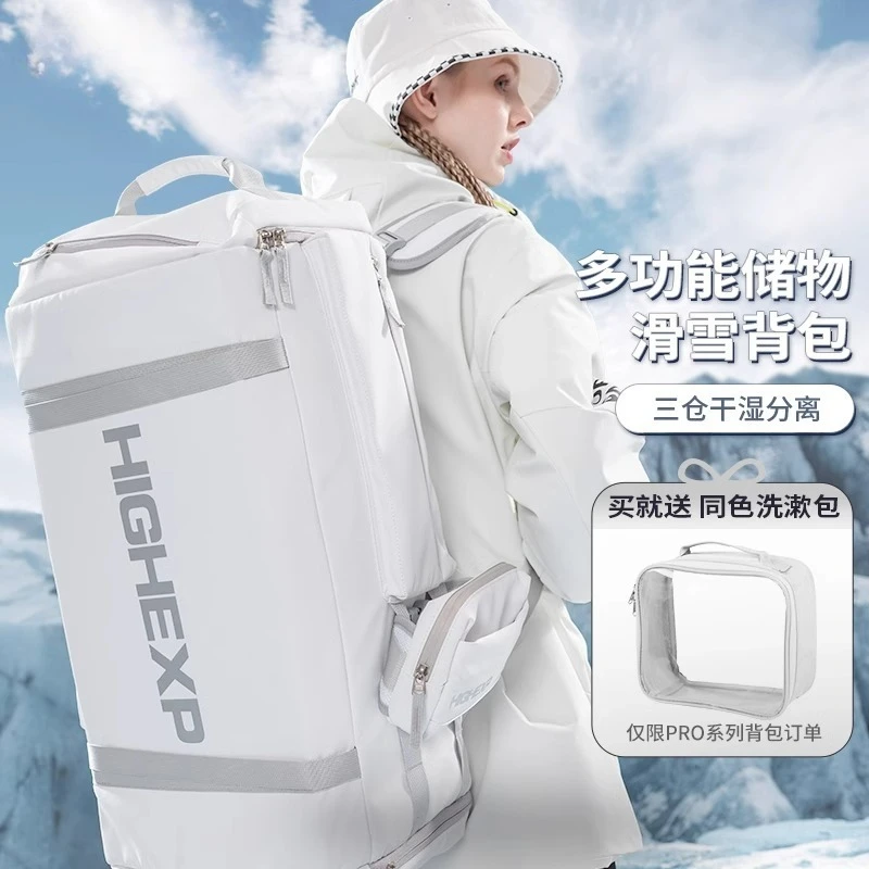 Sports Bag Snowboard Organizer Ski Boots Gym Bag Outdoor Backpack Winter Waterproof Bag Large Capacity Backpack Dry Wet