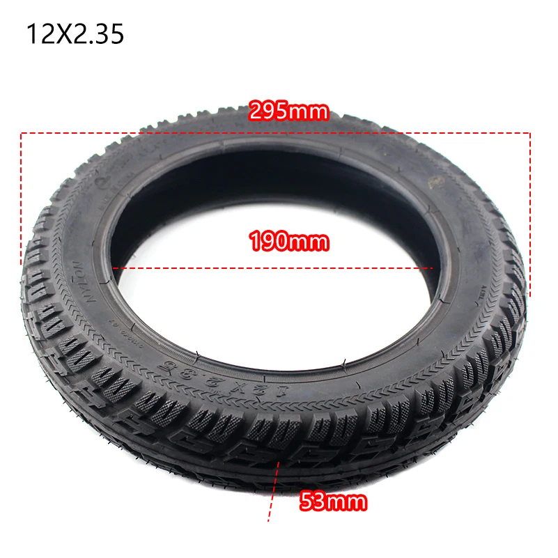 12 1/2x2.35  inch outer tire and inner tube with bend valve fits gas  electric scooters e-Bike Mini crosser  dirt bike