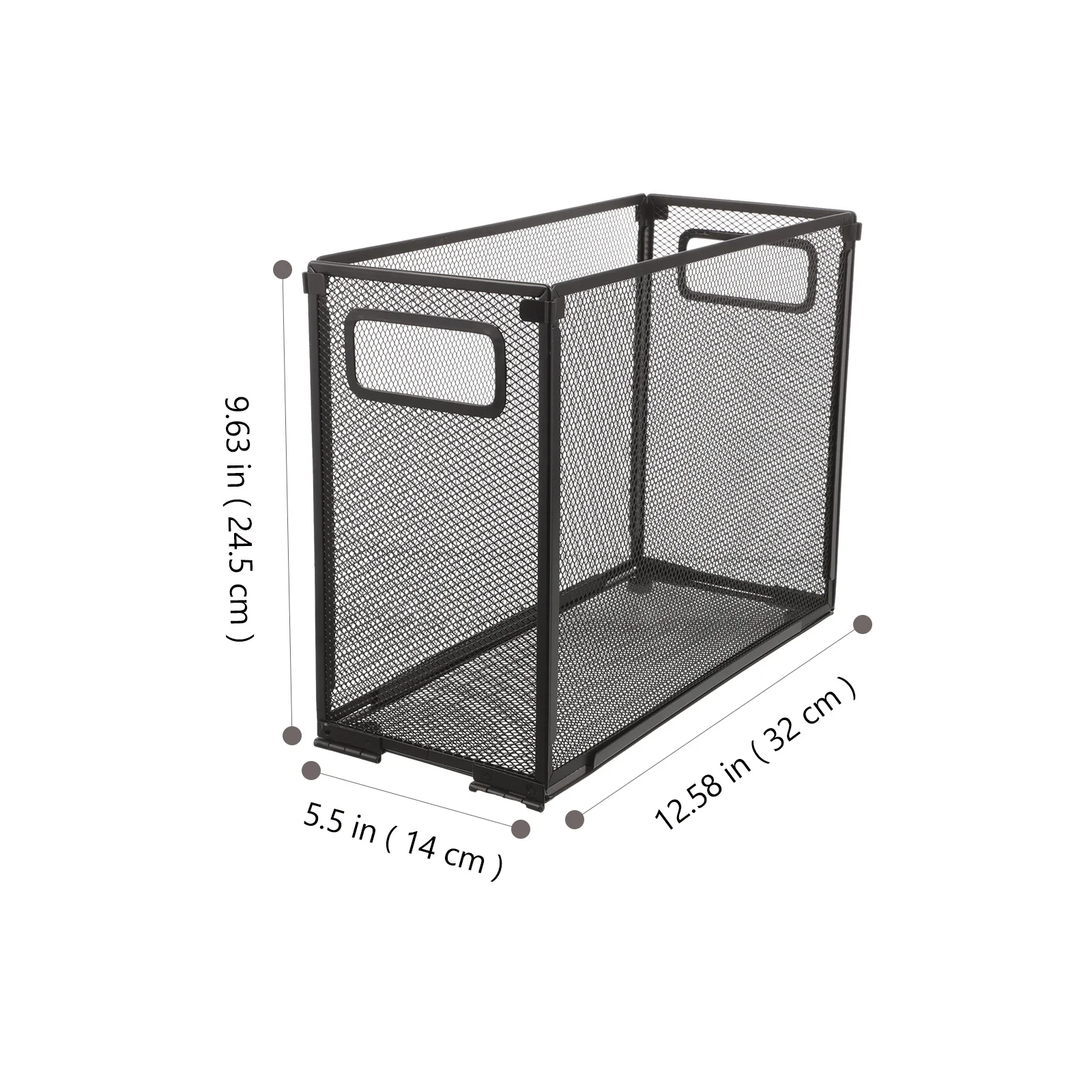Desktop Organizer Box Metal Mesh Document Storage Rack Foldable File Holder For Office School Home Use Hanging File Organizer