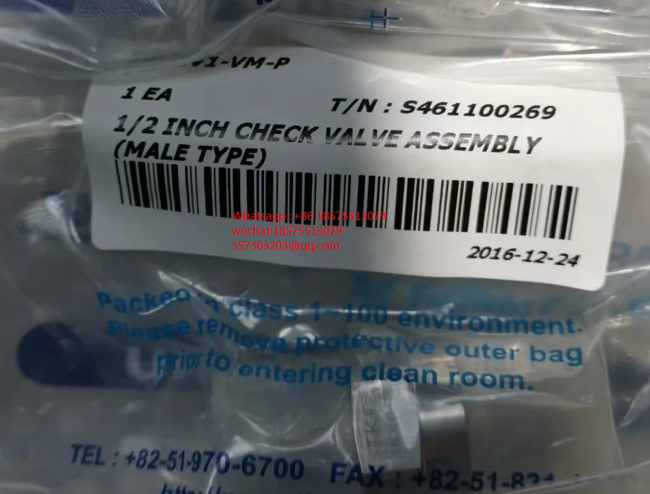 Für TK-FUJIKIN S8CHV1-VM-P 1/2MVCR Rückschlagventil 1 Stück