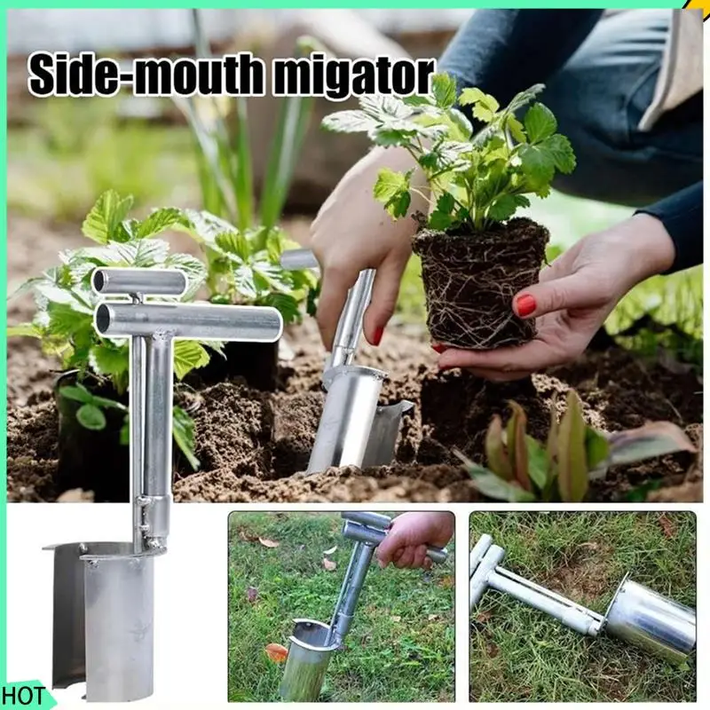 

AWAH 2X Plant And Fruit Tree Seedling Transplanter, 2024 New Stainless Steel Planting Garden Tools With Long Handle Handheld