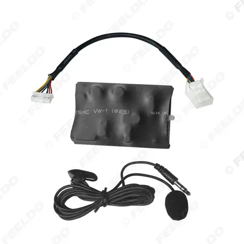 Car Audio Radio Adapter Bluetooth Aux Cable with Microphone Handsfree for Toyota Reiz/Camry/Highlander/Corolla 8 best sales toyota corolla bluetooth adapter - №2